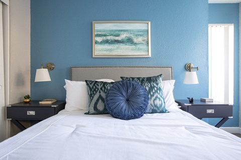 Bedroom at Villas de la Terraza Apartments in Albuquerque NM October 2020